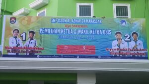 Pemilihan Ketua dan Wakil Ketua OSIS di SMP Islam Al-Azhar 24 Hertasning Makassar